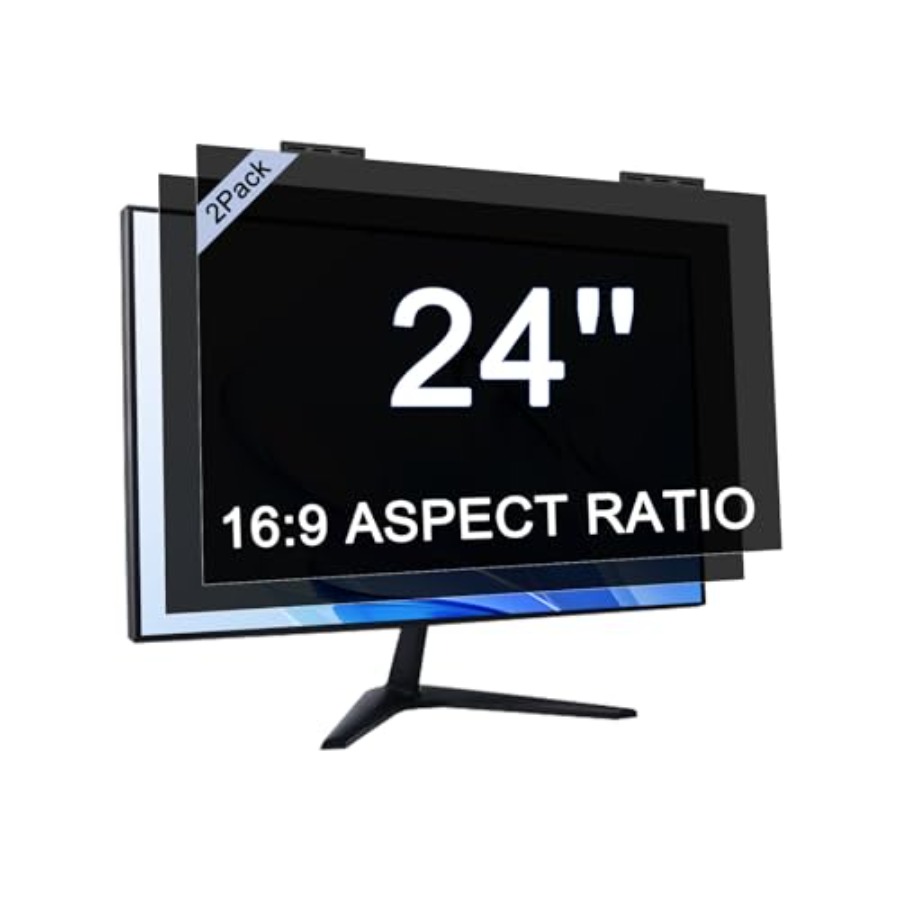 Privacy Filter 2Pack - [2-Pack] 24 Inch Privacy Screen for