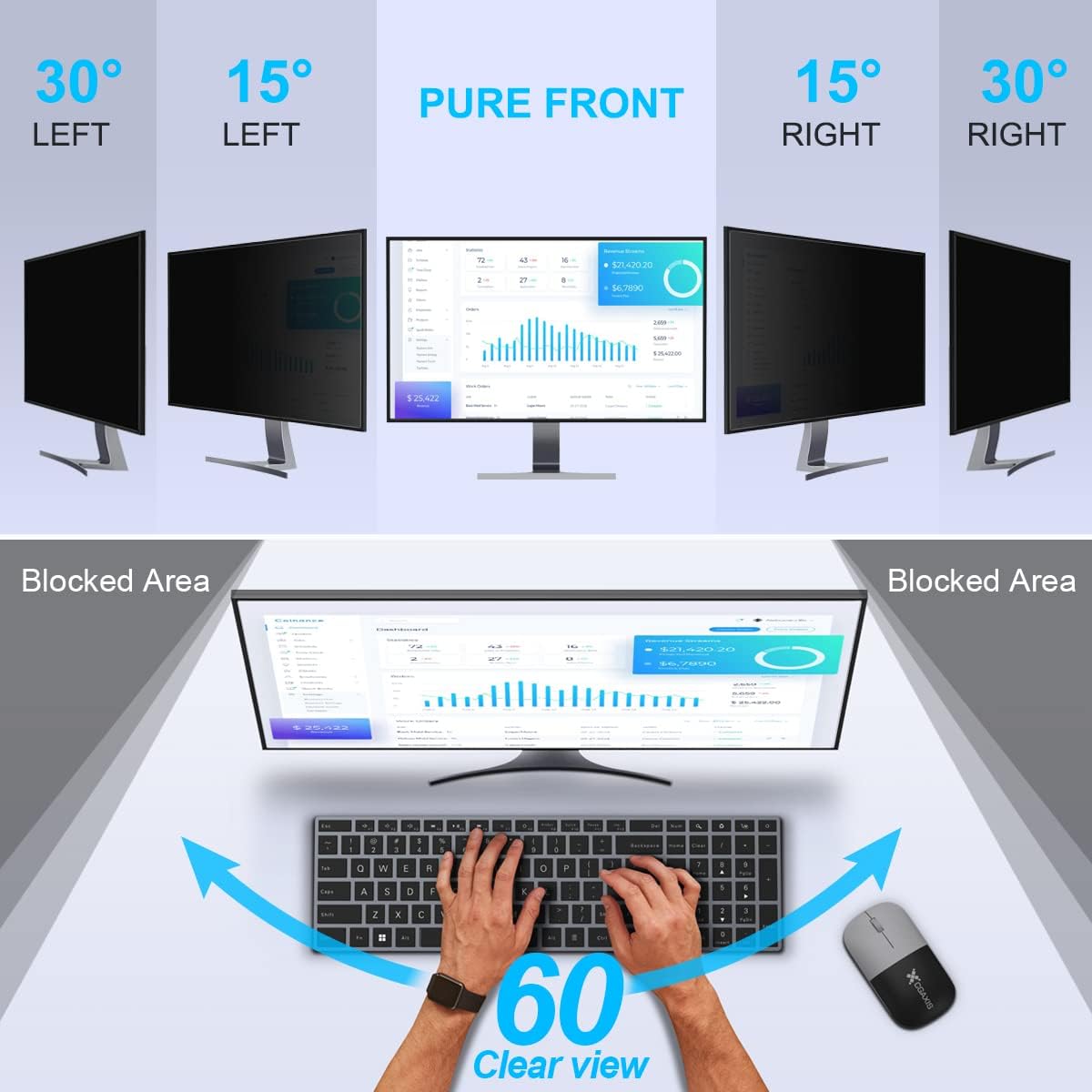 2 Pack 24 Inch Computer Privac – Privacy Filter 2Pack recenzja i cena