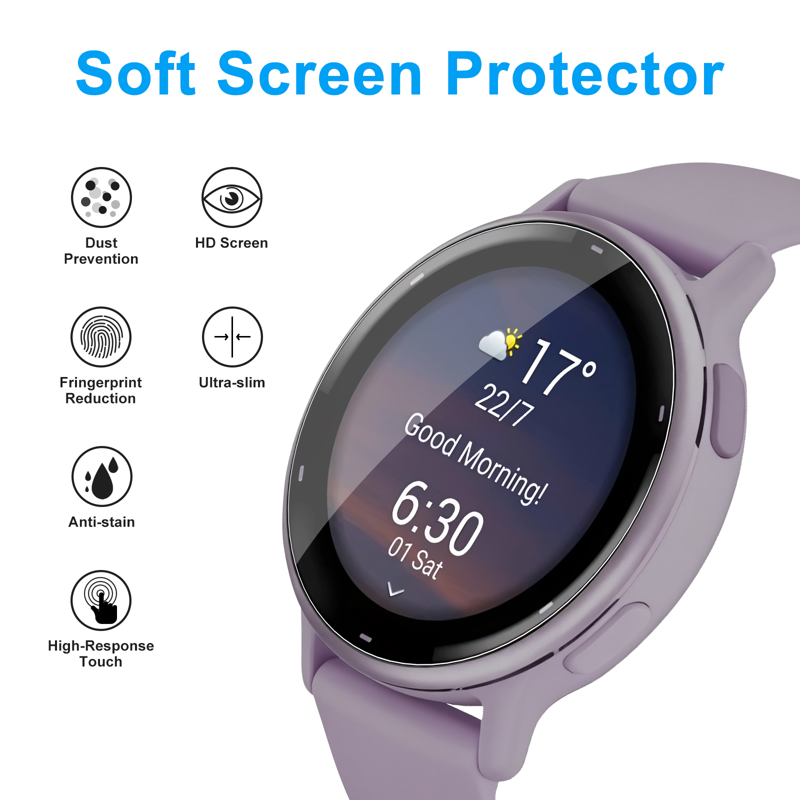 Soft Clear Protective Film For – Smartwatch Screen Film recenzja i cena