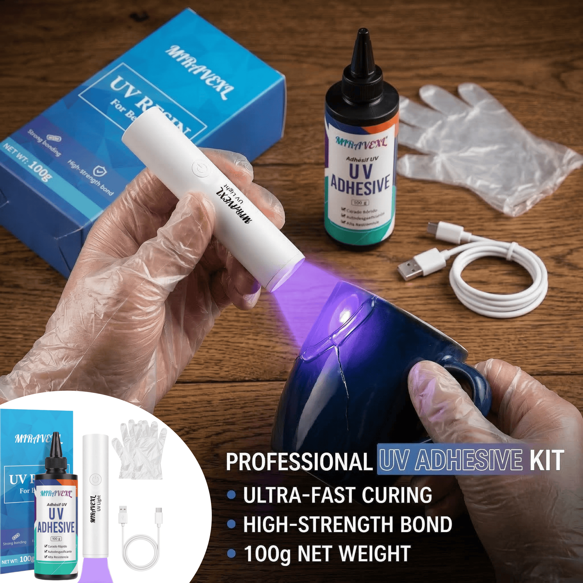 Upgraded UV Resin Kit with USB – Liquid Uv Glue Kit recenzja i cena