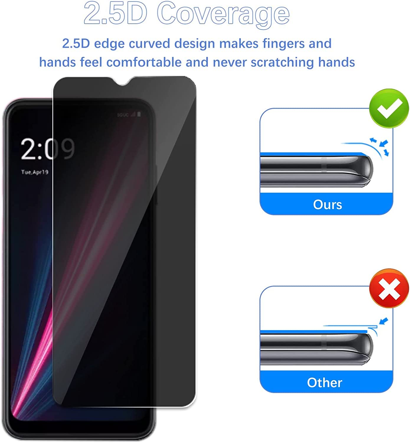 [2 Pack]Fit TCL 40 SE Privacy  – Privacy Filter 2Pack recenzja i cena