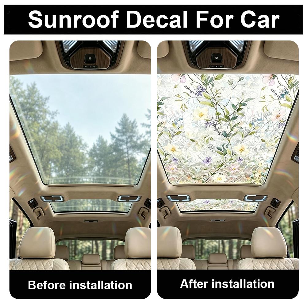 Floral Stained Glass Car Sunro – Privacy Screen Protector recenzja i cena